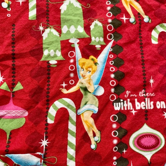 Tinker Bell Christmas Scrub Top by Disney Medical Nurse Dental Veterinarian - Picture 4 of 8